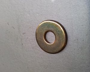 Smooth washer m6 din 9021 zinc